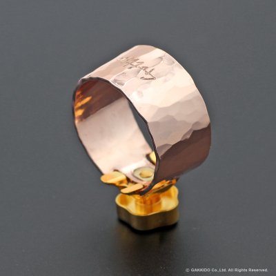 画像1: Gottsu　Copper Signature Ligature　テナーサックス用リガチャー　対応：ラバーマウスピース