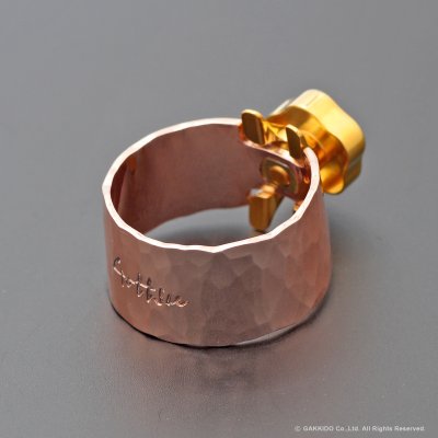 画像2: Gottsu　Copper Signature Ligature　テナーサックス用リガチャー　対応：ラバーマウスピース